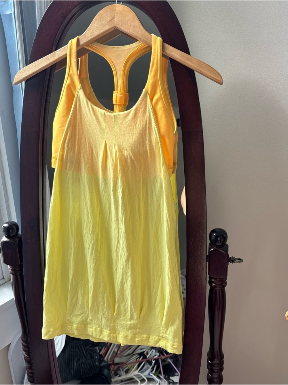 lululemon athletica Yellow sports bra tank